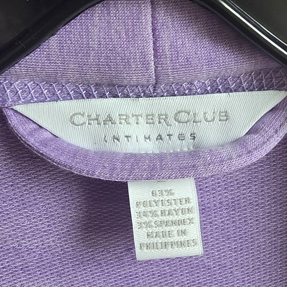 Charter Club Lilac Robe L/XL - Picture 2 of 3